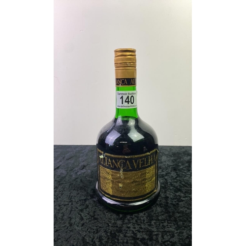 140 - A bottle of Alianca Velha Brandy Aguardente Velha dated 1984 - 40% proof, old bottle and label, 70cl