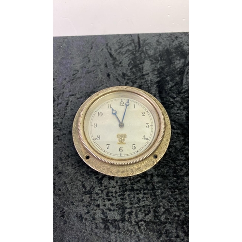 147 - A metal case Smith clock movement Car Dashboard Clock