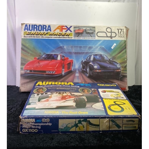 212 - 2 Aurora AFX vintage racing set in boxes unchecked