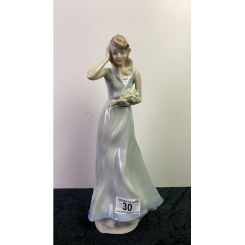 30 - Royal Doulton Reflections figurine - Windflower HN 3077. Approx 31cm tall