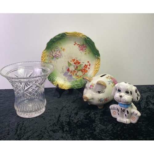 303 - Collective glass and ceramics inc. Coalport Postman Pat money box, Szeiler piggy bank, decorative ch... 