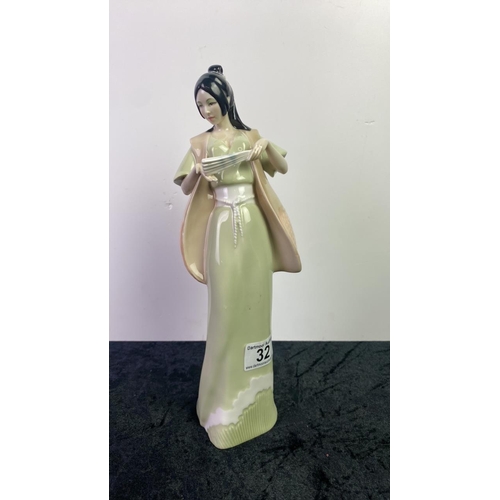 32 - Royal Doulton Reflections figurine - Cherry Blossom HN 3092. Approx 31cm tall