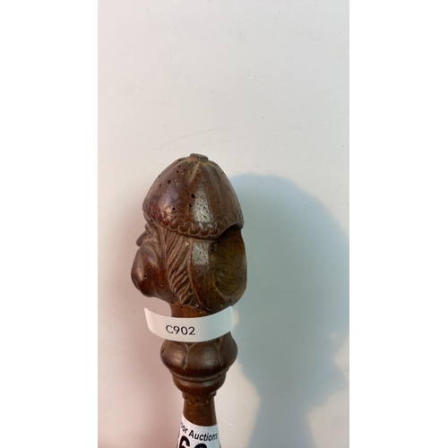 366 - Antique carved wooden nutcracker