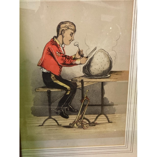 452 - 7 framed vintage prints of military figures