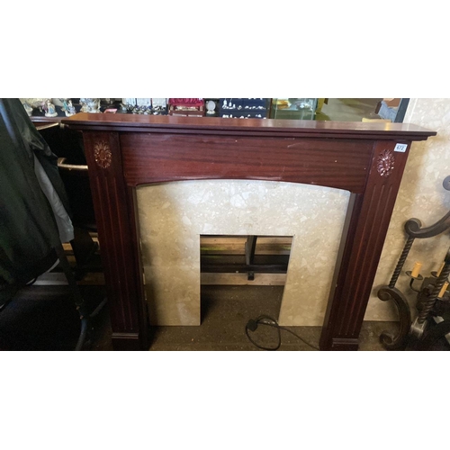 672 - Get ready for Christmas with this fireplace ready for Santa. Includes wooden fire surround frame (ap... 