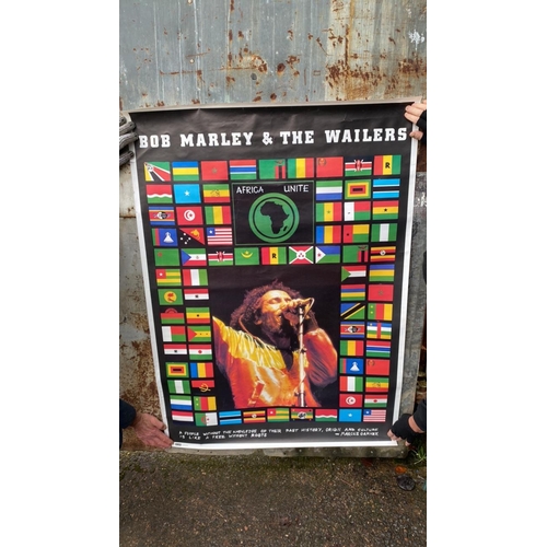 745 - Bob Marley and the Wailers poster, approx 140cm x 100cm