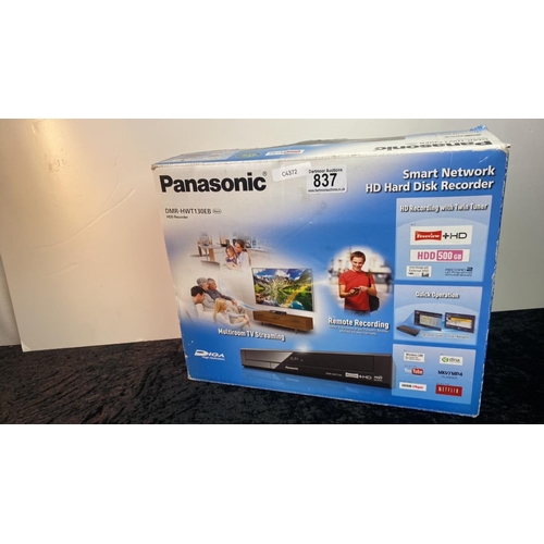 837 - Panasonic Smart Network HD Hard Disc Recorder in original box