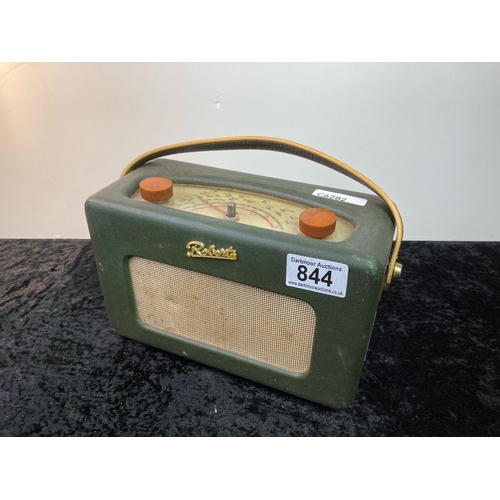 844 - Dinky Roberts turnstand transistor radio R200