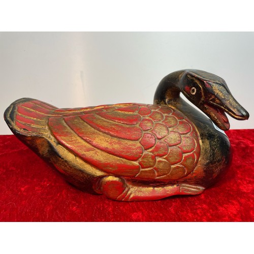 378 - Pair of Chinese wooden ducks