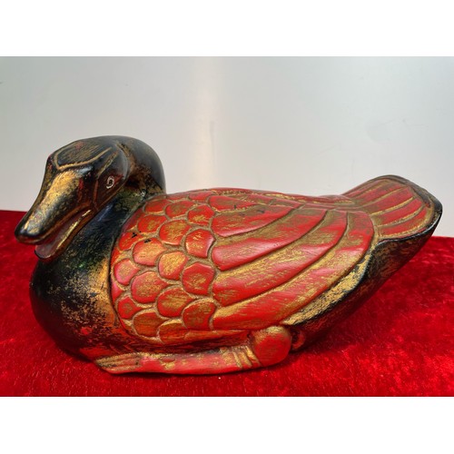 378 - Pair of Chinese wooden ducks