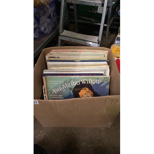 1021 - Collection of records including musicals, classical, Beatrix Potter.