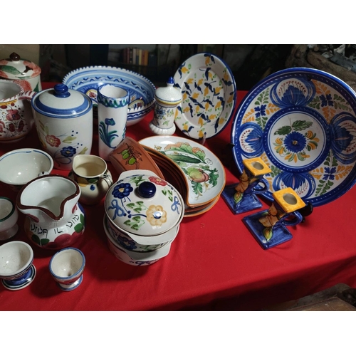 1087 - Large collection of summerware, from Spain, France, Nat Trust and Portugal. Some older pieces have t... 