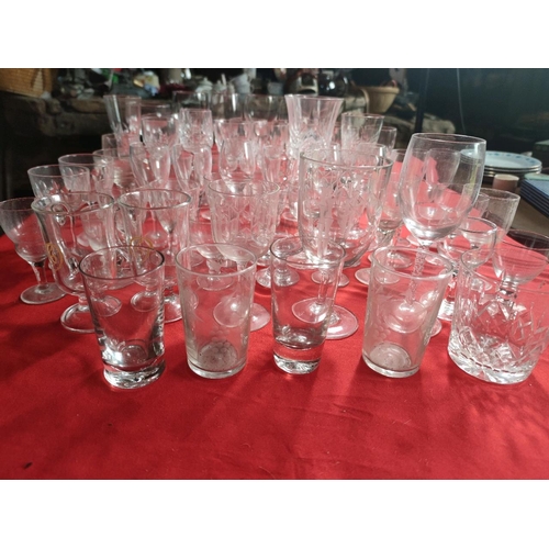 1088 - Collection of vintage and older glassware inc gloriously clear ringing crystal.