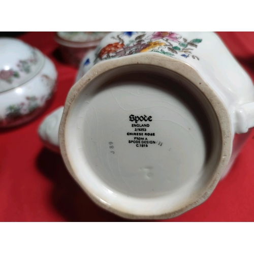 1103 - Great selection of china collectibles Inc Spode tea pot, Royal Crown Derby, Royal Winton, Susan Will... 