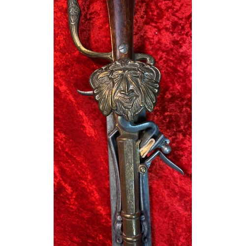 116 - Replica sword with gun/pistol attachment 