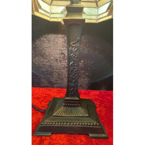 69 - Art Deco / Tiffany style table lamp. Approx 49cm tall