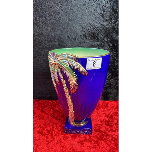 8 - A Beswick palm tree vase approx 28 cm tall