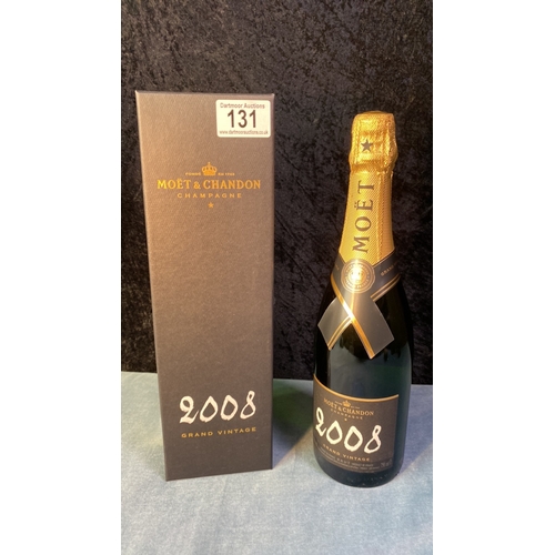 131 - Boxed bottle of 2008 Grand Vintage Moet & Chandon Champagne