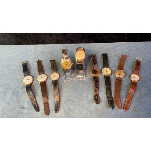 579 - Another great collection of vintage watches incl. Ingersoll five jewels, Timex, Sekonda, Corvette In... 