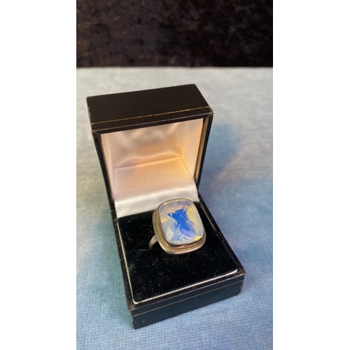 590 - Silver dress ring marked 925 Size U