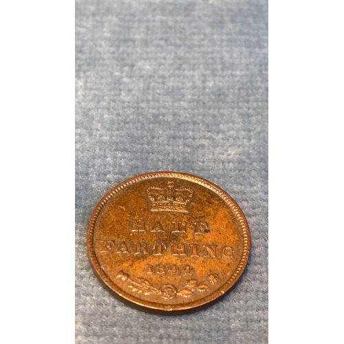 613 - Victoria half farthing 1844 (Extremely Fine)