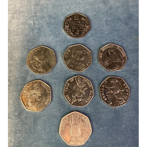 626 - Full set of Beatrix Potter 50p coins