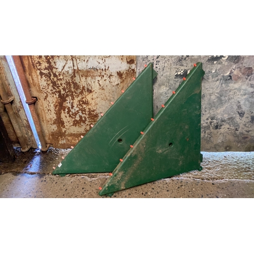 930 - Pair of unusual Quill chicken water drip feeders