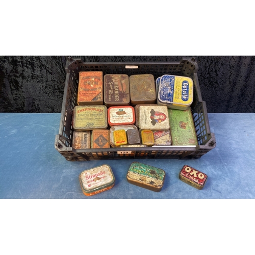 129 - A large and truly eclectic mix of vintage and collectible tins from across  eras and genres