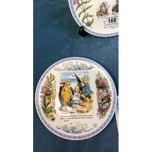 166 - 4 Minton Collector's plates from the Alice in Wonderland series