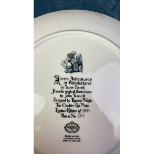 166 - 4 Minton Collector's plates from the Alice in Wonderland series