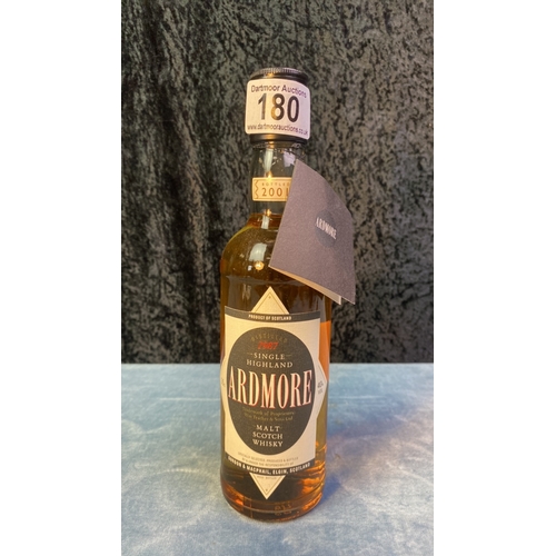 180 - A smaller bottle (35cl) of the  finely palatable single malt from  Ardmore, bottled 2001