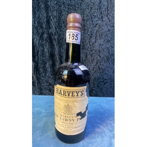 185 - Vintage bottle of Harveys Tawny Port