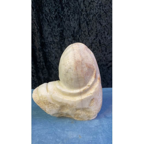 405 - Carved stone ethereal figure 14cm