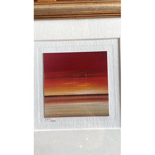 442 - A pair of limited edition giclee prints from Edward Russell Evans in lovely sunset colours. Approx 1... 