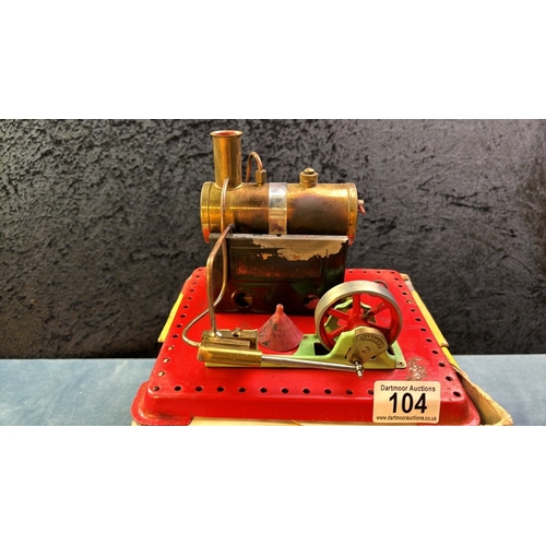 104 - An original Mamod Stationary Engine with original box