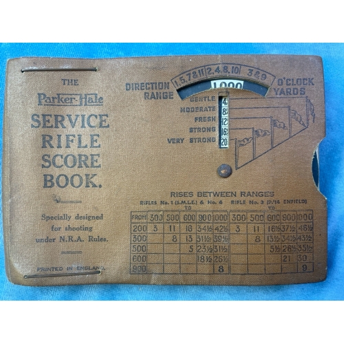 62a - Parker Hale Service Rifle Record Book with entries dated 1950-51, ration books dated 1939 and 1953/4... 