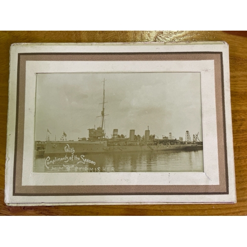 77 - Collection of Military Naval ephemera incl. a photograph of RMS Melita, a handwritten schedule of Na... 