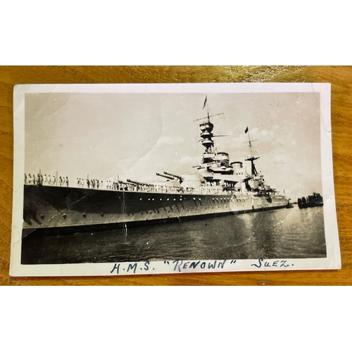 77 - Collection of Military Naval ephemera incl. a photograph of RMS Melita, a handwritten schedule of Na... 