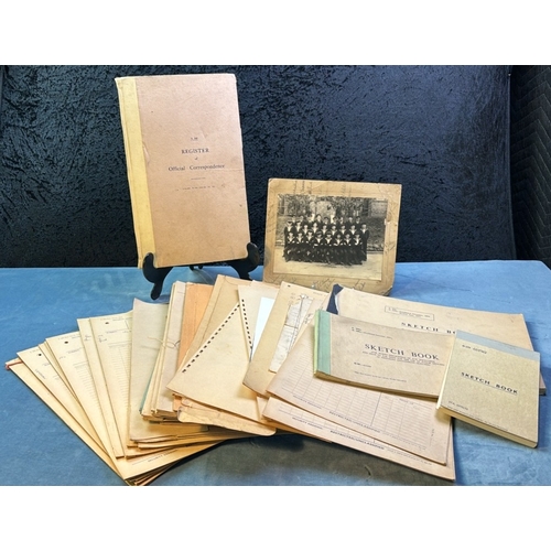 83 - Quantity of 1960s military cardboard document folders, training schedules / exercises handwritten on... 