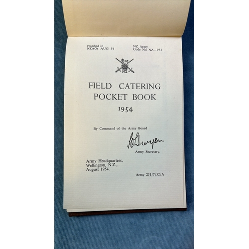 96 - New Zealand Army Field Catering Pocket Book 1954