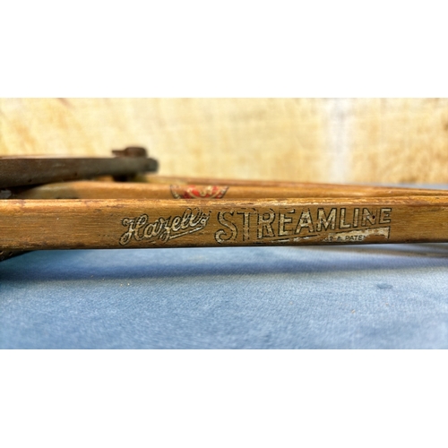 31 - Wonderful, rare find, Vintage, Hazell's Streamline Patented Red Star, triple shaft, tennis racket, w... 