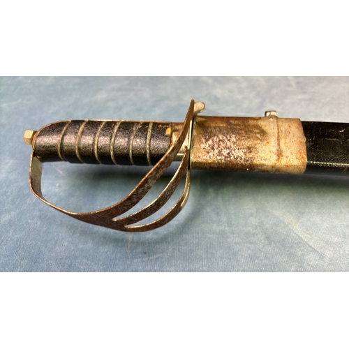 114 - Matching previous beautiful Indian Sabre with a Scabbard blade length 77cm