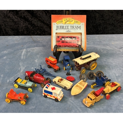 306 - Selection of vintage toys including diecast Lesney cars