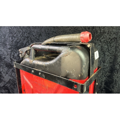 A military Land rover fuel can and funnel