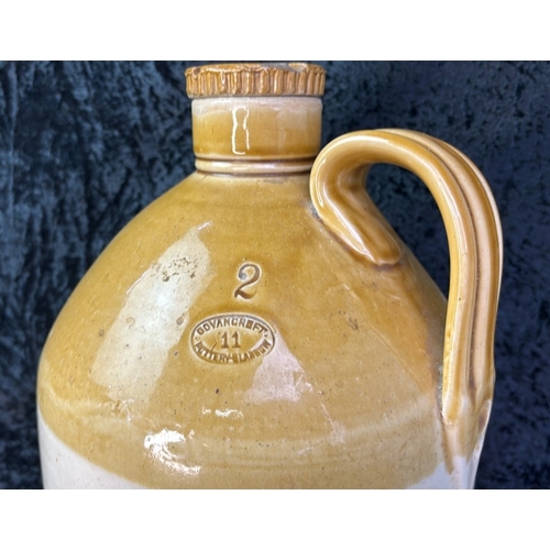 11 - Large Govencroft Pottery stoneware jug with stopper, approx 43cm tall