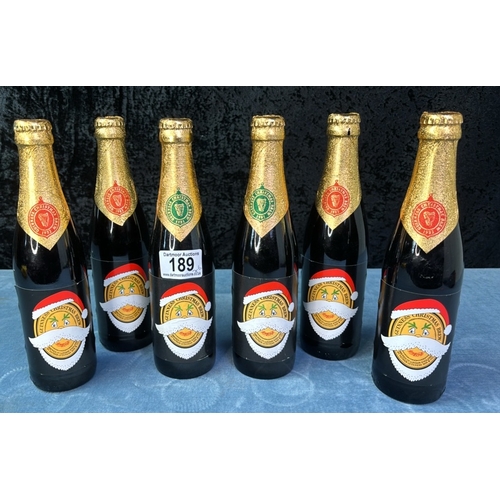 189 - Six bottles of celebration Guinness from 1981