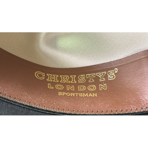 20 - Vintage 1970s Christy’s London Sportsman handmade fine fur felt hat in superb condition with Herbert... 