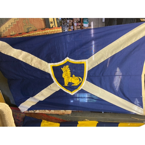 464 - A pair of large stitched Scotland flags 122cm x 175cm approx