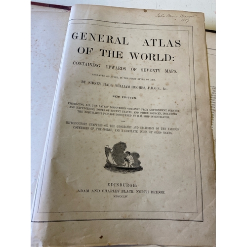 473 - General Atlas of the World 1854 containing upwards of 70 maps, New Edition from Adam & Charles Black... 