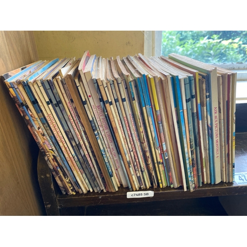 474 - Over 50 vintage comic books, many from Picture Story Library inc Bunty, Mandy, Beano, Judy, The Last... 